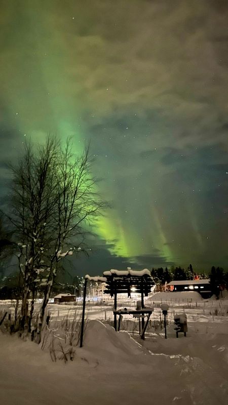 Aurore boréale en Laponie